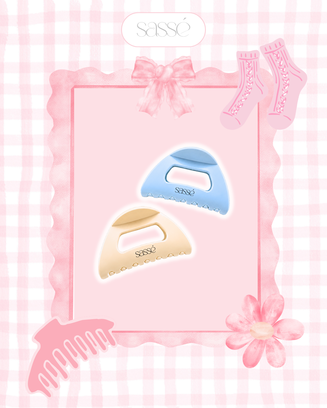 Baby Soft Bendable Hair Claw Summer Collection